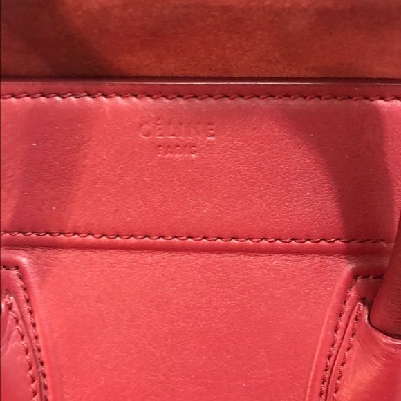 Authentic Celine redish burgundy receipt included hot color - Picture 2 of 4